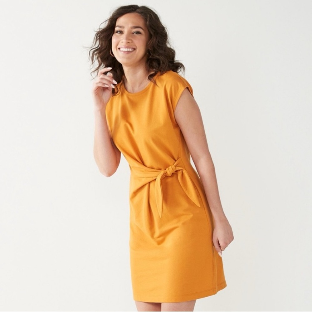 Nine West Mustard Wrap Dress size XXL